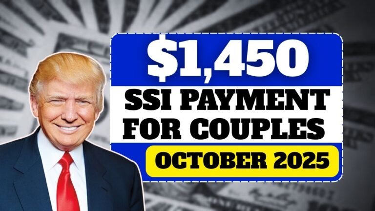 $1,450 SSI Payment for Couples This October 2025 – See If You Qualify!