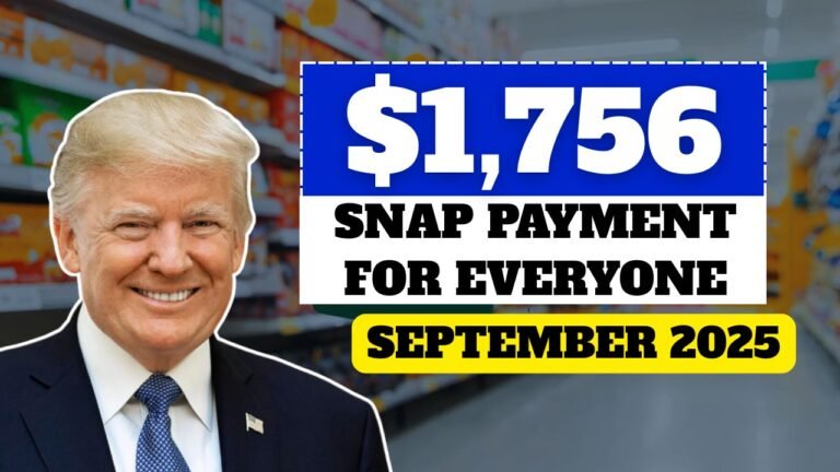 $1,756 SNAP Payment for Everyone – September 2025 Full Payment Schedule
